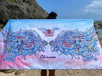 Okinawa Angel Wings Beach Towel