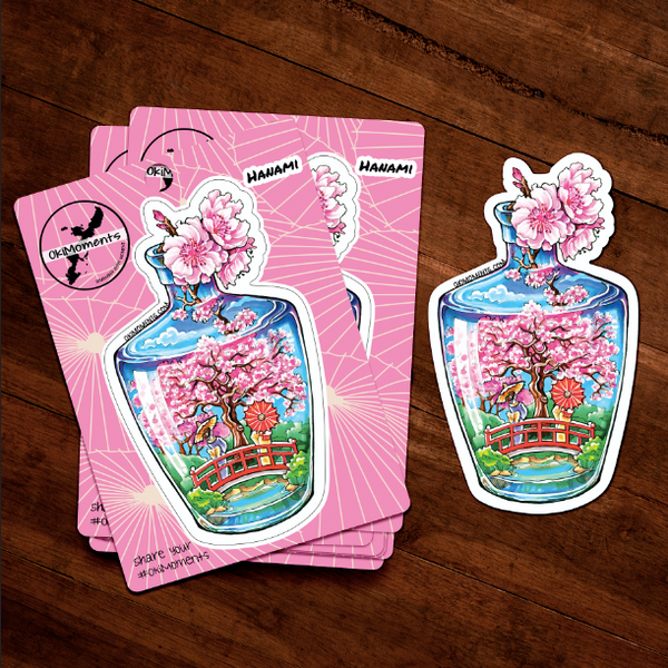 Bottle Up Oki - Hanami - Cherry Blossom Sticker