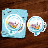 Mugstain Art - Dragon Boat Sticker